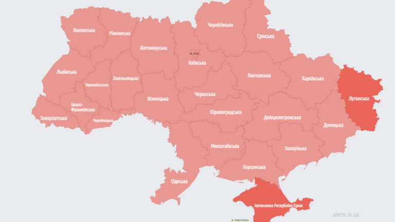 Въздушна тревога над цяла Украйна