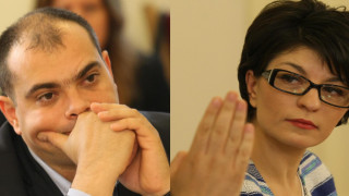 Представителите на ГЕРБ и БСП Десислава Атанасова и Филип Попов