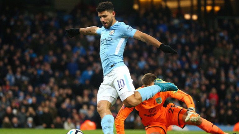 Манчестър Сити победи Бърнли с 4:1 в мач от третия