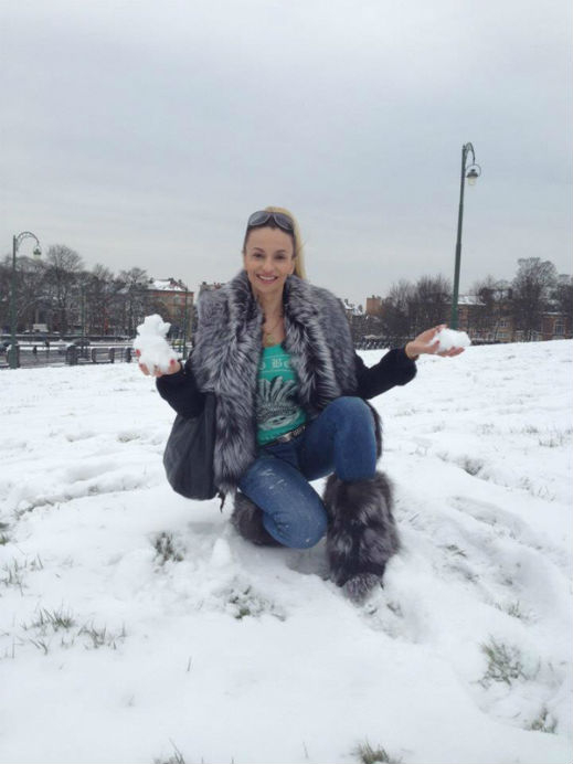 Малина търси сняг в Брюксел (Снимки)