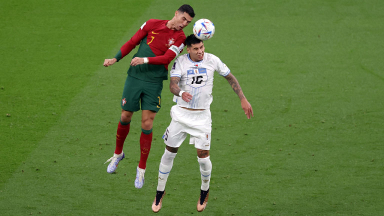 Португалия - Уругвай 2:0 (Развой на срещата по минути)