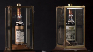 Уиски с етикет, рисуван от художника на Бийтълс, се продава за $1 милион  