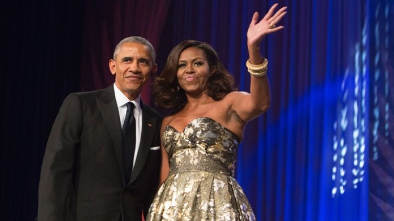 Бившият президент на САЩ - Барак Обама и жена му