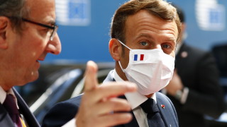 Френският президент Еманюел Макрон заяви пред журналисти при пристигането си