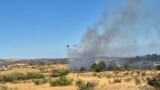 Пожар избухна край Българово, евакуирани са хора