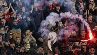 Славия 0 1 ЦСКА 64′ Срещата е временно спряна