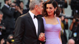  Джордж и ослепителната Амал Клуни във Венеция 