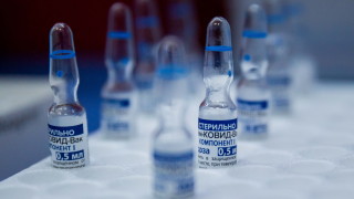 Партида съдържаща дози от руската ваксина срещу коронавирус Спутник V