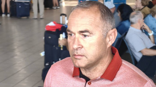 Спортният директор на ЦСКА Бойко Величков говори пред медиите на
