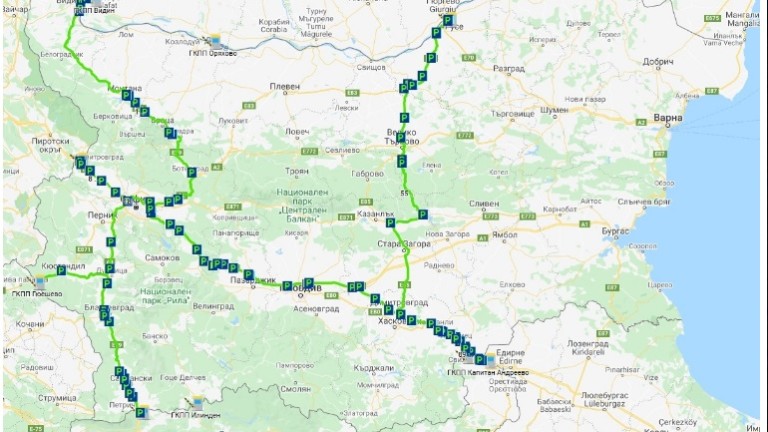 От Пътната агенция публикуваха интерактивна карта на маршрутите на зелените