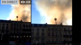 Голям пожар гори в центъра на Бордо