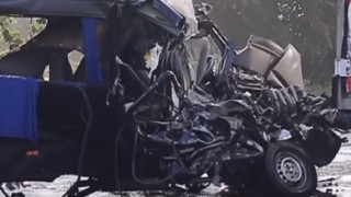 45 годишен шофьор на камион загина тази нощ при тежка катастрофа