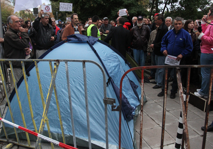 Фандъкова не разреши палатков лагер под прозорците си