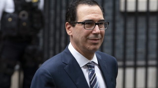 Американският и британският финансови министри Стивън Мнучин и Филип Хамънд