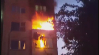 Горя апартамент в столичния квартал „Гео Милев”