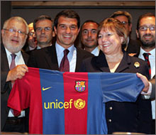 Договорът между Барселона и УНИЦЕФ вече е факт