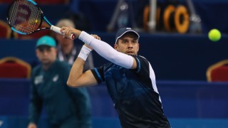 Поставеният под №3 Жил Мюлер изтръгна много труден успех срещу