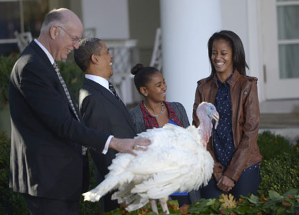 Обама помилва две пуйки за Деня на благодарността 
