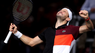 Григор Димитров бе много емоционален след успеха си срещу Стефанос