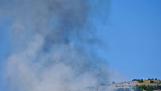 Пожар гори до АМ Тракия в посока Бургас в района