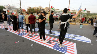 Военновъздушната база Айн ал Асад в Ирак в която има разположени