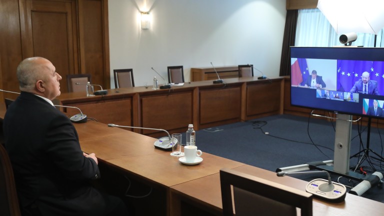Министър-председателят Бойко Борисов проведе видеоконферентен разговор с председателя на Европейския