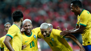 Суперзвездата Неймар вкара от дузпа за националния отбор на Бразилия