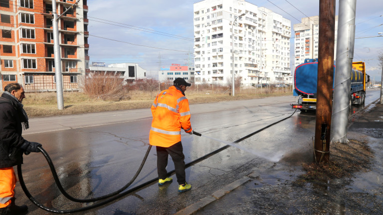 Миенето на булевардите в София може да затрудни движението