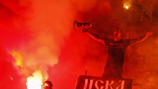 Организираните привърженици на ЦСКА подготвят хореография за предстоящото дерби срещу