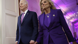 Президентът на САЩ Джо Байдън и първата дама Джил Байдън