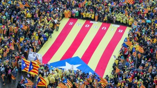 Хиляди каталунци се събраха в Брюксел за да изразят подкрепата