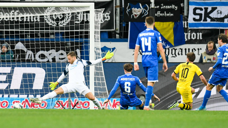 Хофенхайм обърна Борусия (Дортмунд) с 2:1 в първия мач от