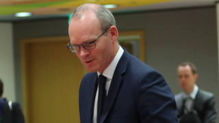 Министърът на външните работи на Ирландия Саймън Ковъни обяви че