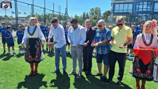 Президентът на Българския футболен съюз Борислав Михайлов откри реновирания тренировъчен