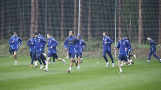 Сутрешната тренировка на Левски на 22 януари сряда бе съпроводена