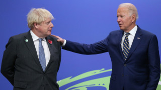 Британският премиер Борис Джонсън и президентът на САЩ Джо Байдън