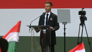 Унгарският опозиционер Петер Магяр който се опитва да се изправи