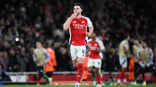 Футболистът на Арсенал Деклан Райс който на два пъти реализира