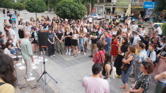 Протест пред Съдебната палата в София след поредното убийство на жена 