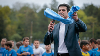 Президентът на Българския футболен съюз Георги Иванов и президентът