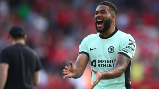 Капитанът на Челси Рийс Джеймс не можа да скрие радостта