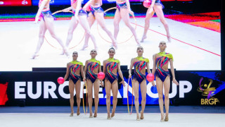 Разочароващо представяне за българския ансамбъл по художествена гимнастика на Европейското