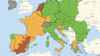 България вече е изцяло в зелената зона на COVID-картата на ЕС
