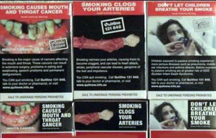 ЕК реши: 65% от цигарената кутия с надписи и снимки срещу пушенето