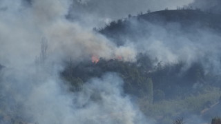 Трети гори голям горски пожар край село Струпeц в община