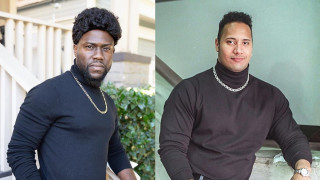 Как Кевин Харт се пошегува със Скалата