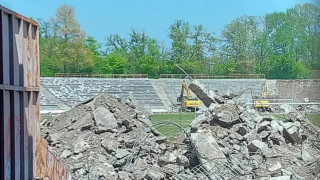 Цялостната реконструкция на стадион Българска армия продължава с пълна сила От