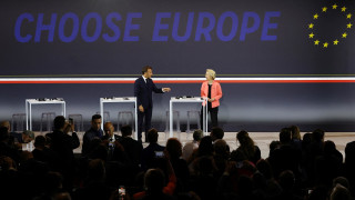 Председателят на Европейската комисия Урсула фон дер Лайен и френският