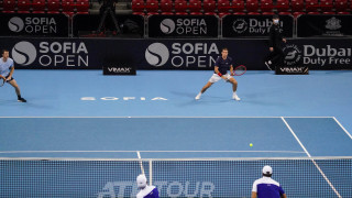 Британските тенисисти Джейми Мъри и Нийл Скъпски които са поставени