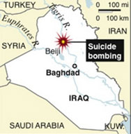 34 загинаха при самоубийствен атентат в Ирак
